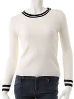 【ECURY】ラインニットトップス