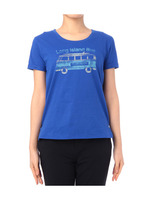 かすれプリントクルーネックTシャツ