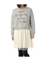 裏毛ロゴスウェット+チュールワンピースSET