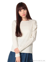 Jボートネック風プルオーバー