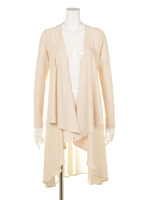 バックシフォンヘムカーデ