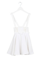 レースアップフレアスカート