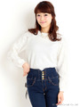 袖レースニットプルオーバー【Special Price】