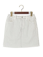JCAN STRC ストライプタイトミニスカート