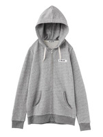 SWEAT ZIP-UP HOODIE BAR EMB.
