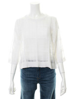 【カタログ掲載商品】シアーチェッククルーネックロングスリーブ