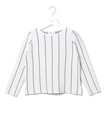 ストライプセットアップトップス