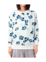 フラワープリント裏毛スウェット