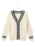 ラインニットカーディガン