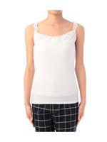 レース使いストレッチキャミソール