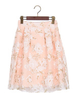 L55花柄オーガンジーフレア／SK