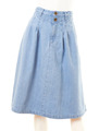 [L.B DAILY STOCK]タックフレアデニムスカート