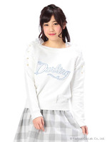 【LIZLISA】肩リボンオーガンジートップス