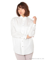 120/2ブロード ホワイトシャツ