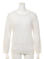 【mystic】透けボーダープルオーバー