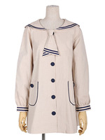 【Fi.n.t】タイ付きセーラーカラーコート