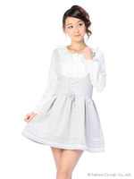 【Tralala】裾ピンタックジャンスカ