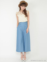 ダンガリーフレアパンツ