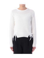 重ね編みリボンニット