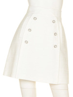 ダブル釦台形スカート