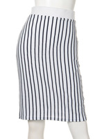 【2ndline】ストライプ柄ニットソータイトスカートCL−0519