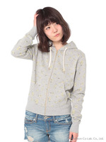 カラフルパーカー　花柄