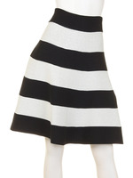 ニットボーダーサーキュラースカート