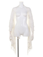 2wayすかし地柄ボレロ/オフホワイト