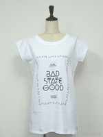 BAD STATE GOOD Tシャツ/WH