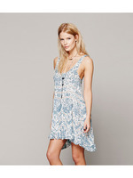 FLORAL TRAPEZE SLIP/ブルー系(191)