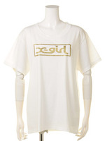 GLITTER BOX LOGO S/S BIG TEE/WHITE