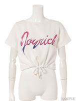 Joyrich Retro Logo Half Sleeve Cropped Crew/ASH GRAY