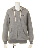 SWEAT ZIP-UP HOODIE BAR EMB./Lt.PURPLE 