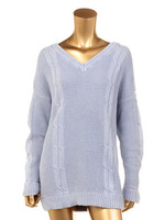 VネックケミカルニットTOPS/LPURPLE