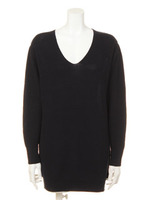 Vネックニットプルオーバー/NVY