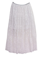 [LAVENDER LINE]lace longskirt/white