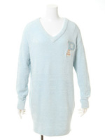 moco moco’スムーズィー’さがら刺しゅうドレス/BLU