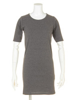 【CASUAL】リブカットタイトOP/グレー