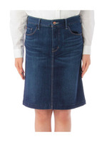 【Healthy】ストレッチデニムスカート/ネイビー系(095)