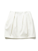 【NUMBER　STANDARD】ドライデニムコクーンスカート/ホワイト