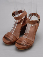 【ROSE　BUD】LEATHER　WEDGE　SANDAL/SELLA(CUOIO)