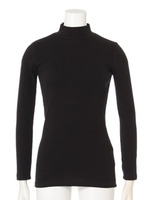 【mystic】ハイネックロンティー/ブラック