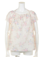 【美人百花4月号掲載】ラディアントレーシーパフスリーブシフォンブラウス/キナリ