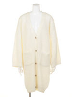 あぜ編みニットカーディガン/LtGRY