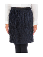 アラベスク柄タイトスカート/ネイビー(493)