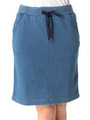 インディゴ裏毛タイトスカート/ブルー
