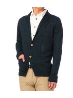 ウールラミーニットカーディガン/ネイビー系(893)