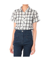 ウインドーペンチェックシャツ/ホワイト(202)