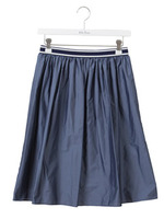 ウエストゴムフレアスカート/BLK