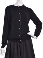 カシミア混チェンジボタンCD/グレー